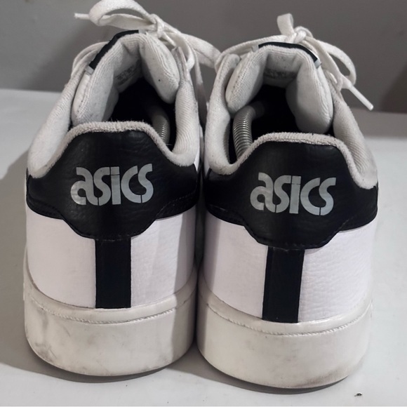 ASICS Men’s Retro Leather Sneakers Size 12 Black White Gray - Picture 5 of 7